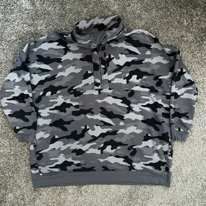 Grey camo tunic sweatshirt